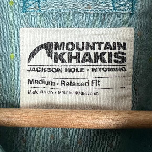 MOUNTAIN KHAKIS Mens M Blue Relaxed Fit El Camino Pearl Snap Western Rodeo Shirt - Picture 4 of 9